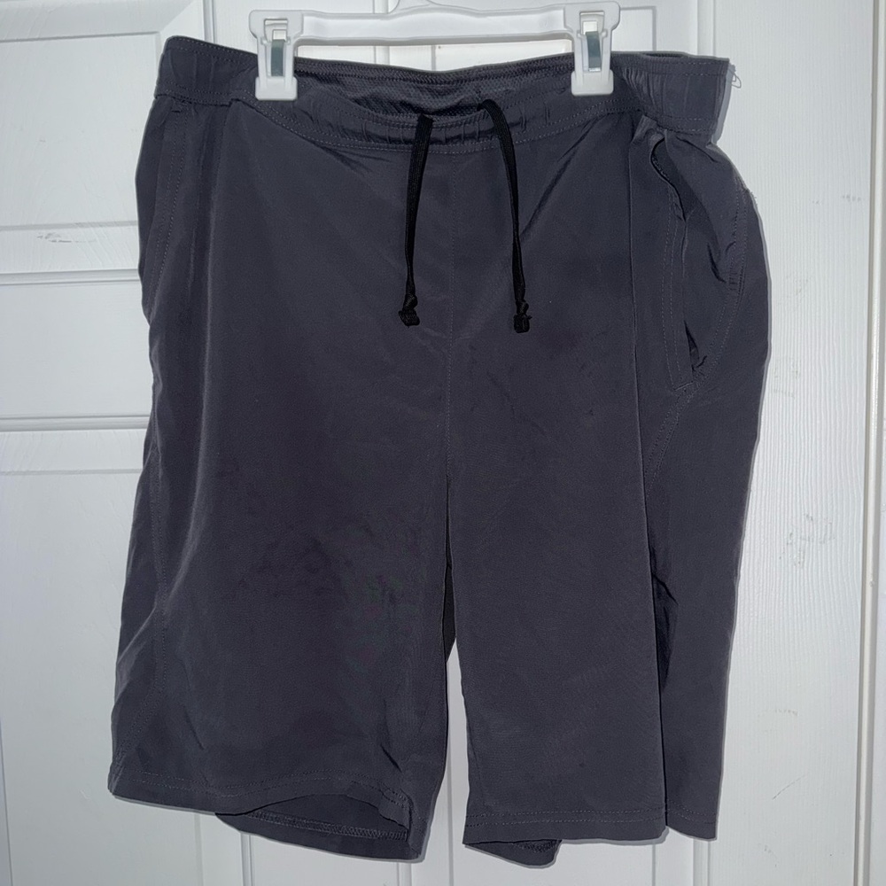 Balance Collection Charcoal Gray Men’s Athletic Shorts w/ Drawstring & Pockets